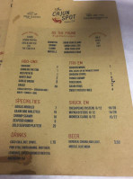 The Cajun Spot menu