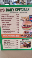Primo Burgers food