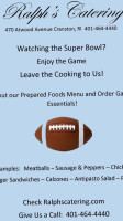 Ralph's Catering menu