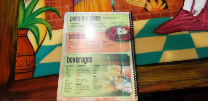 Fiesta Tapatia menu