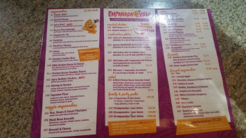 Empanadaville menu
