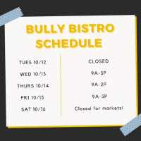 Bully Brew Co. menu