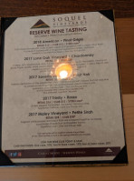 Soquel Vineyards menu