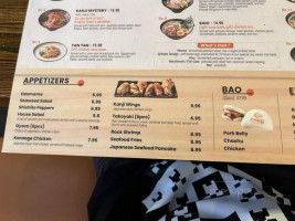 Kanji Ramen Noodle menu