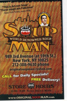 Soup Man menu