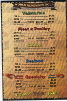 Soup Man menu