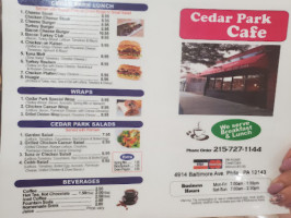 Cedar Park Cafe food