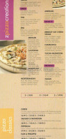 Z Pizza menu