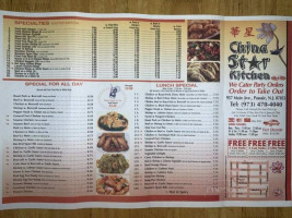 China Star Kitchen menu