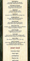 Patrick's Pub Grille menu