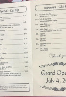 Saigon Pho And Grill menu