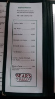 Bears Poboys menu