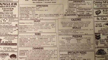Carpenetti's Pizza menu