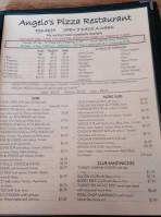 Angelo's Pizza Restaurant Seafood Steamer Bar menu
