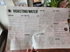 Roasting Water menu
