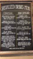 The Loft Coffee menu