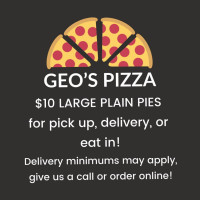 Geo’s Pizza food