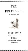 Pig Trough menu