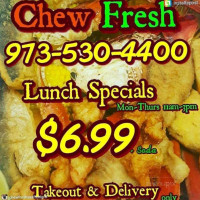 Chew Fresh Grill Market menu
