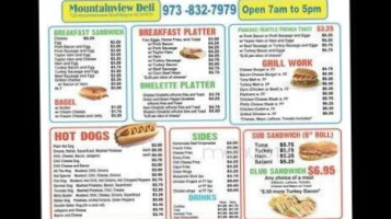 Mountainview Deli Hotdog menu