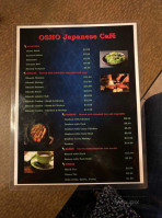 Osho Cafe Gyoza menu