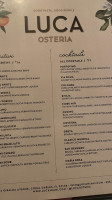 Luca Osteria menu