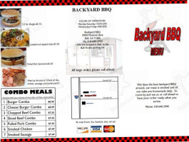 Backyard Bbq menu