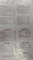 Mclouds Cafe menu