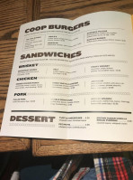 The Coop Wings Bbq -millbury menu