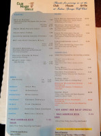 The Club House Grille menu