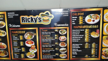 Ricky's Burgers Mexican food