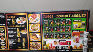 Ricky's Burgers Mexican inside