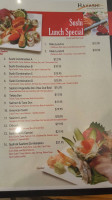 Hayashi Japanese menu