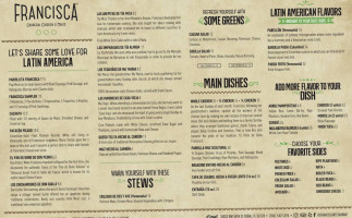 Francisca Charcoal Chicken Meats (miami Lakes) menu