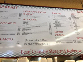 Pearl Country Store menu