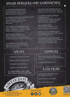 Antietam Brewery menu