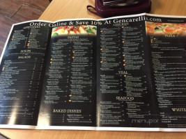 Gen Carellis menu