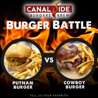 Canalside Burgers Brew food