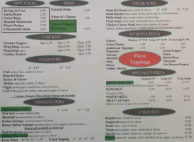 Dino's Pizza menu