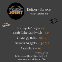 The Krab Joint menu