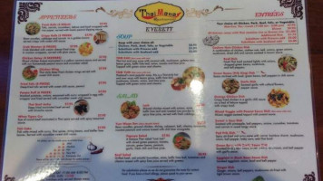 Thai Mana menu