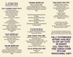 The Corner Grill menu