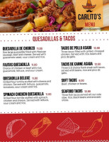 Carlito's Cantina And Sports menu