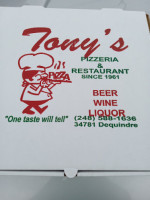 Tony's Pizzeria And Family food