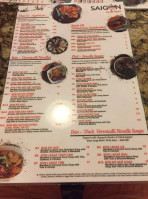 Saigon Noodle House Hwy 280 menu