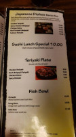 Okinawa Sushi Asian Bistro Llc menu