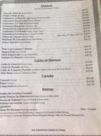 Jenny's Mexican Grill Steak Mariscos menu