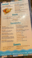 Tiki Beach Grill menu