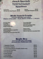 Island Sushi And Ramen menu