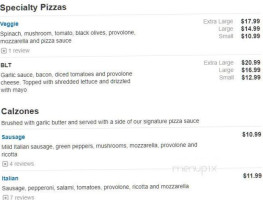 Guys Pizza Co menu